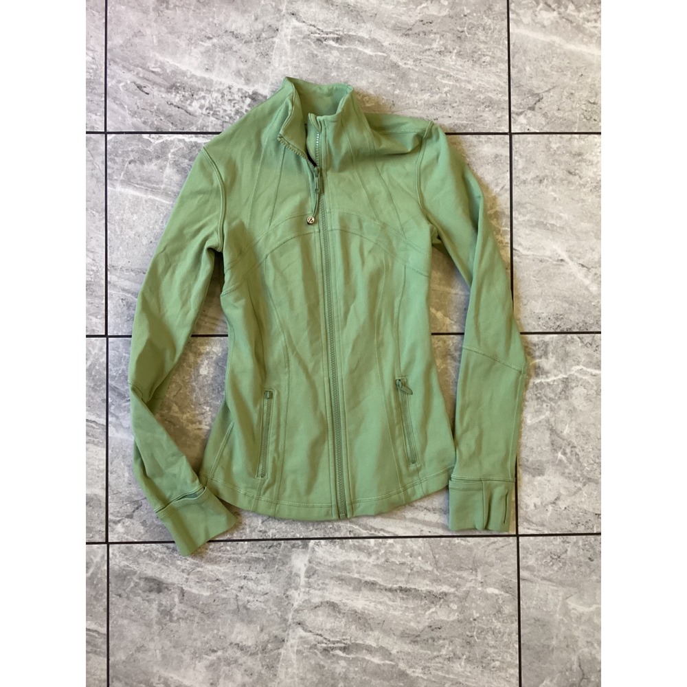 Lululemon Define Jacket Size 4 Green Luon Full Zip Yoga Workout Activewear